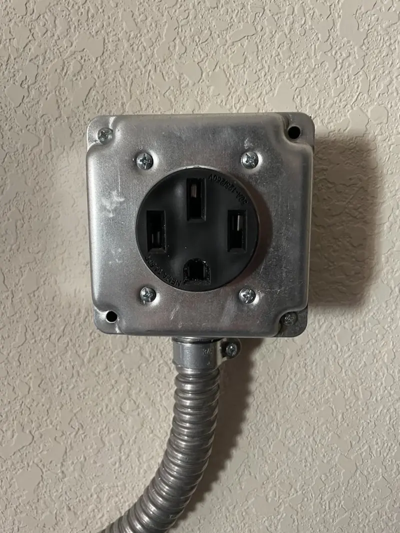 NEMA 14-50 outlet installed for Smart Home Electrical in Reidland